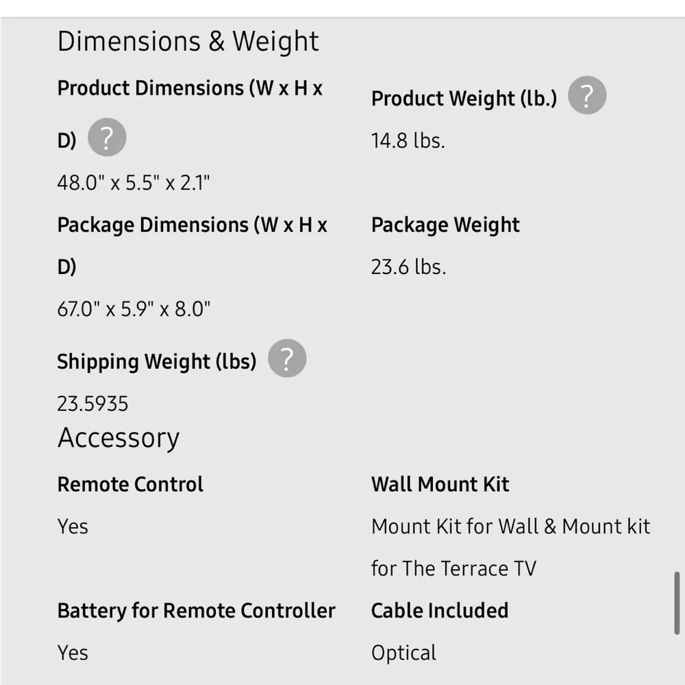Samsung The Terrace Soundbar HW-LST70T